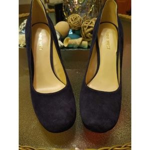 Nine West Navy Blue Platform Heel